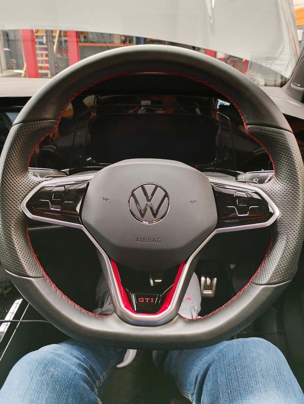 VW Golf GTI cabin during a remap session