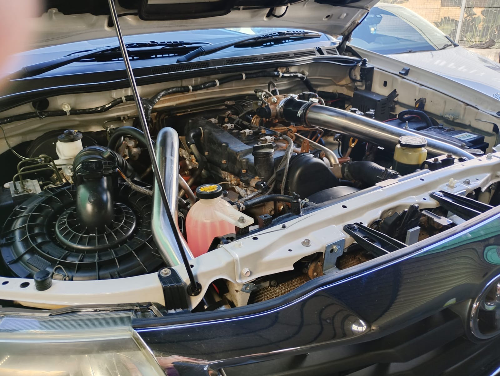 Toyota Hilux performance intake and intercooler pipework
