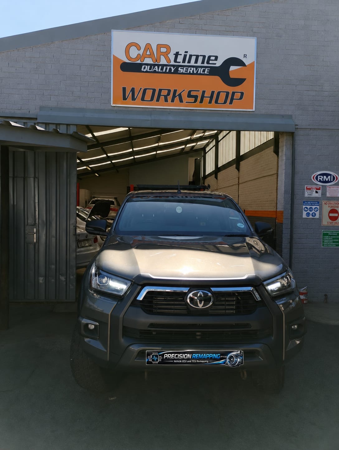Toyota Hilux at the CARtime Durbanville workshop
